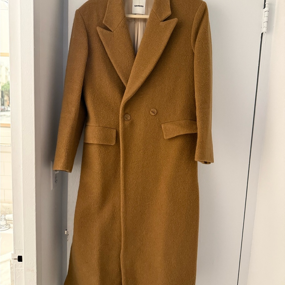 Sandro Tan Pea Coat